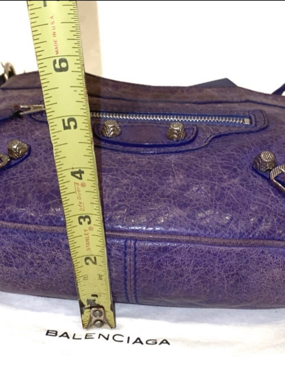 Balenciaga Motocross Classic Hip Crossbody - Purple- PreOwned - Picture 10 of 12